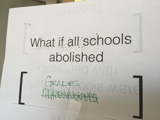  What if all schools abolished grades?